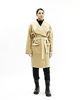 Женское пальто «UM&H 45502201» бежевое (полиэстер), фото 1