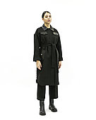 Женское пальто «UM&H 10314039» черное (шерсть)