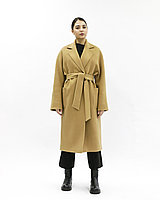 Женское пальто «UM&H 70319656» бежевое (шерсть)