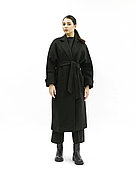 Женское пальто «UM&H 74282877» черное (шерсть)