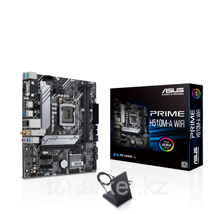 Сист. плата ASUS PRIME H510M-A WIFI, H510, 1200, 2xDIMM DDR4, PCI-E x16, 2xPCI-E x1, M.2,