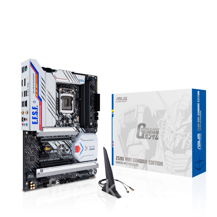 Сист. плата ASUS Z590 WIFI GUNDAM EDITION, Z590, 1200, 4xDIMM DDR4, 2xPCI-E x16, 1xPCI-Ex1, M.2, 4xSATA, DP,