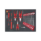 Тележка инструментальная семь выдвижных ящиков, набор инструмента 231 предмет, цвет красный., фото 4