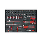 Тележка инструментальная семь выдвижных ящиков, набор инструмента 231 предмет, цвет красный., фото 5