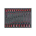 Тележка инструментальная семь выдвижных ящиков, набор инструмента 231 предмет, цвет красный., фото 6