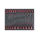 Тележка инструментальная семь выдвижных ящиков, набор инструмента 231 предмет, цвет красный., фото 6