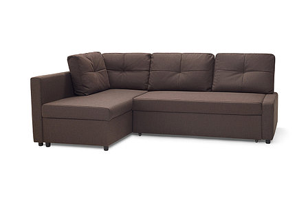 Угловой диван-кровать Поло, кофейный, фото 2