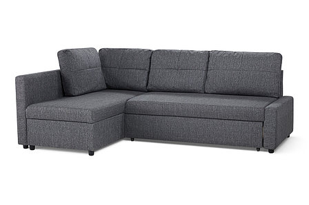 Угловой диван-кровать Поло, Тёмно-серый, фото 2