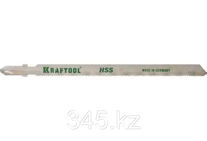 Полотна KRAFTOOL, T318A, для эл/лобзика, HSS, по металлу (1-3мм), EU-хвост., шаг 1,2мм, 110мм, 2шт - фото 1 - id-p98430881