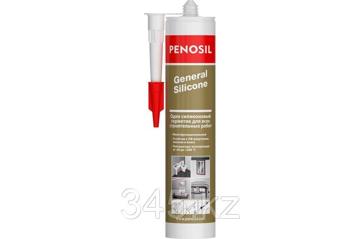 Герметик 100% силиконовый PENOSIL GENERAL SILICONE прозрачный, нейтральный, 280мл, фото 2