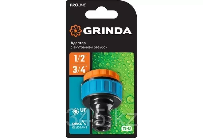 GRINDA PROLine TI-U, 1/2" x 3/4", адаптер штуцерный с внутренней резьбой - фото 2 - id-p98430812