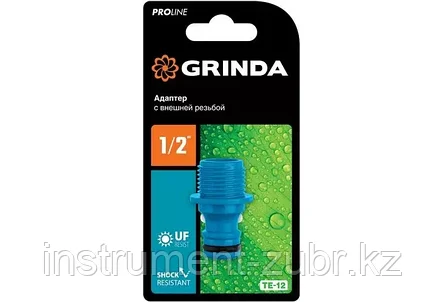 GRINDA PROLine TE-12, 1/2", адаптер штуцерный с внешней резьбой, фото 2