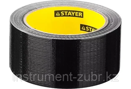 Армированная лента, STAYER Professional 12086-50-25, универсальная, влагостойкая, 48мм х 25м, черная, фото 2