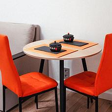 Стол обеденный Modern Lite дуб Нагано, чёрный 80х75 см, фото 3