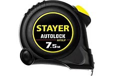 STAYER АutoLock 7,5м / 25мм рулетка с автостопом, фото 2