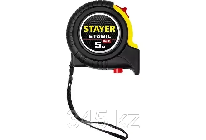 STAYER STABIL 5м / 25мм профессиональная рулетка в ударостойком обрезиненном корпусе с двумя фиксаторами - фото 2 - id-p98431368