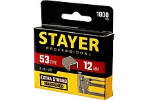 STAYER 12 мм скобы для степлера узкие тип 53, 1000 шт, фото 2