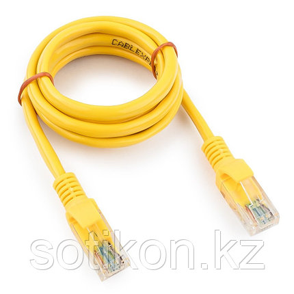 Патч-корд UTP Cablexpert PP12-1M/Y кат.5e, 1м, литой, многожильный (жёлтый), фото 2