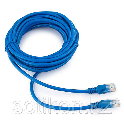 Патч-корд UTP Cablexpert PP12-5M/B кат.5e, 5м, литой, многожильный (синий), фото 2