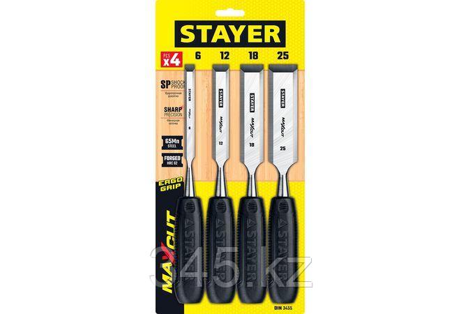 STAYER Max-Cut набор стамесок с пластмассовой рукояткой, 4шт - фото 4 - id-p98431180