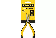 Тонкогубцы изогнутые TopGrip, STAYER 2218-3, 120мм, фото 2