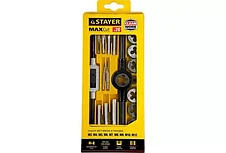 STAYER MaxCut 20 предметов, набор метчиков и плашек, легированная сталь, фото 3