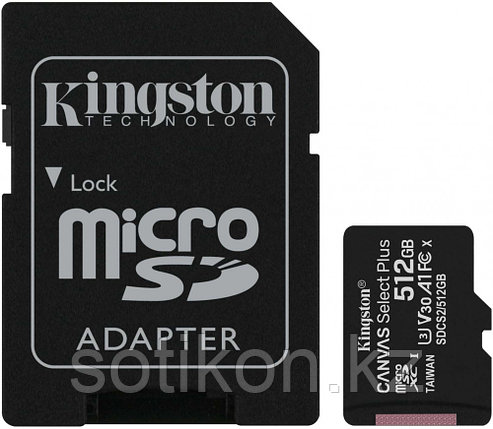 Карта памяти MicroSD 512GB Class 10 UHS-I Kingston SDCS2/512GB, фото 2