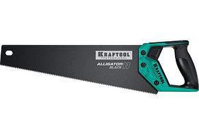 Ножовка для точного реза "Alligator BLACK 11", 400 мм, 11 TPI 3D зуб, KRAFTOOL, фото 2