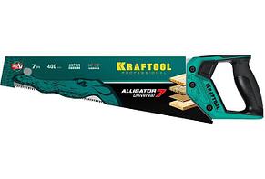Ножовка универсальная "Alligator Universal 7", 400 мм, 7 TPI 3D зуб, KRAFTOOL, фото 3