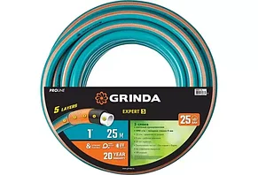 GRINDA PROLine EXPERT 5 1", 25 м, 25 атм, шланг поливочный, армированный, пятислойный, фото 2