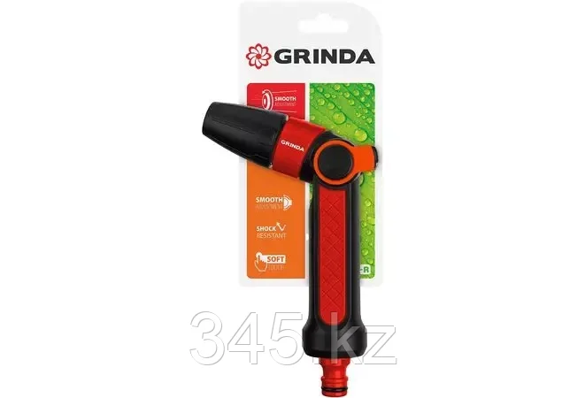 GRINDA N-R, плавная регулировка, пистолет поливочный двухкомпонентный с регулятором напора - фото 3 - id-p98430836