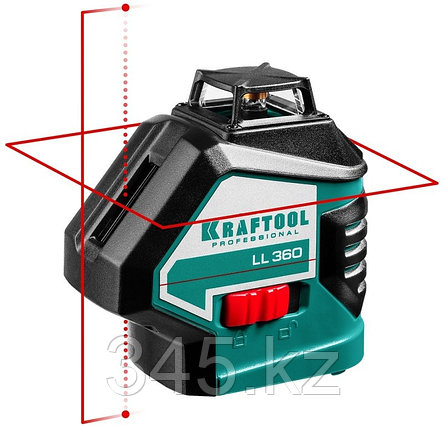 KRAFTOOL LL360 нивелир лазерный, 2х360° , 20м/70м, IP54, точн. +/-0,2 мм/м, в коробке, фото 2