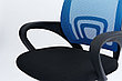 Кресло рабочее Бюрократ Синий, чёрный, фото 3