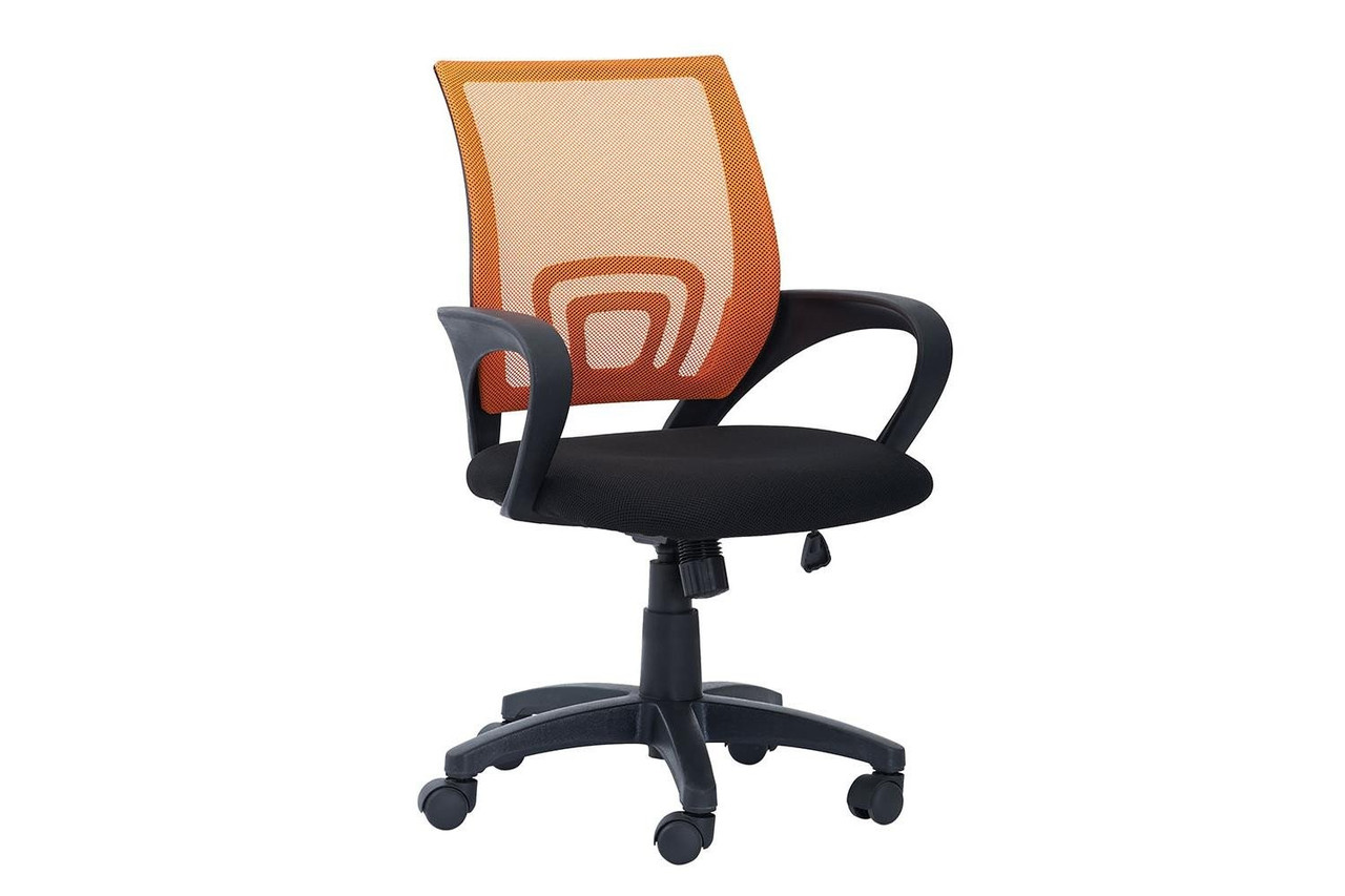 Кресло рабочее Бюрократ Оранжевый, чёрный - фото 2 - id-p99309756