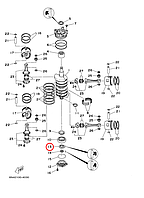 Сальник коленвала низ Yamaha OMAX Y 100-225 9310235M13