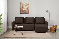 Угловой диван-кровать Каир, тёмно-коричневый, фото 2