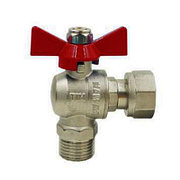 Кран шаровой угловой с нак.гайкой и наруж.резьбой 3/4" (12/48)