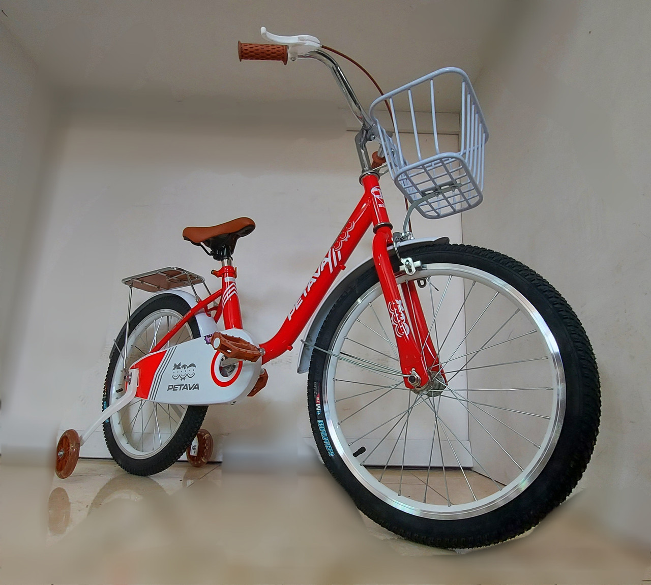 Велосипед для подростков "Petava" 20 колеса с корзиной и багажником. Kaspi RED. Рассрочка.