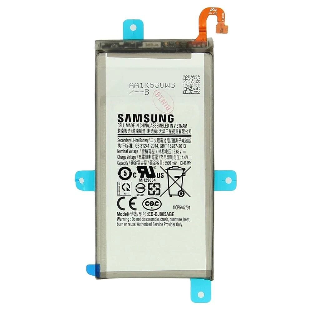 Заводской аккумулятор для Samsung Galaxy J8 SM-J810F (EB-BJ805ABY, 3500 mah)