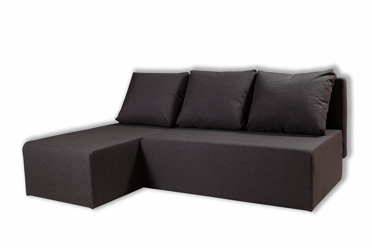 Угловой диван-кровать  Крит,  тёмно-коричневый