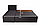 Угловой диван-кровать  Крит,  тёмно-коричневый, фото 3