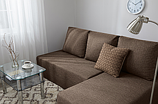 Угловой диван-кровать  Крит, кофейный, фото 3