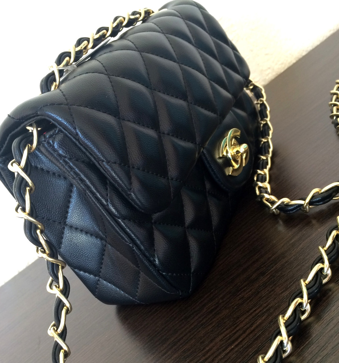 Сумка Chanel Flap 2.55 Мини бежевая - фото 7 - id-p99194797