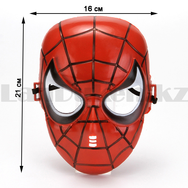Маска Человек паук из мягкого пластика (красная) - фото 2 - id-p85121469