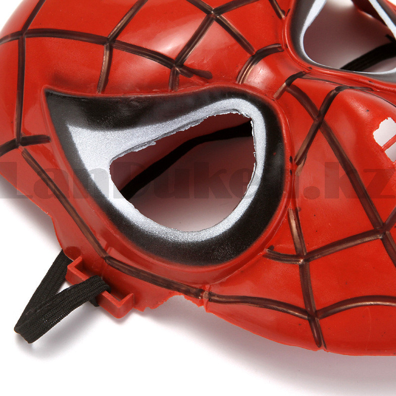 Маска Человек паук из мягкого пластика (красная) - фото 3 - id-p85121469