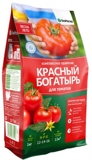 Удобрение для томатов «Красный богатырь»,1 кг - фото 1 - id-p99313812