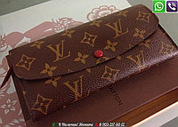 Louis Vuitton Emilie кошелек на кнопке Луис Виттон Канва Damier Monogram