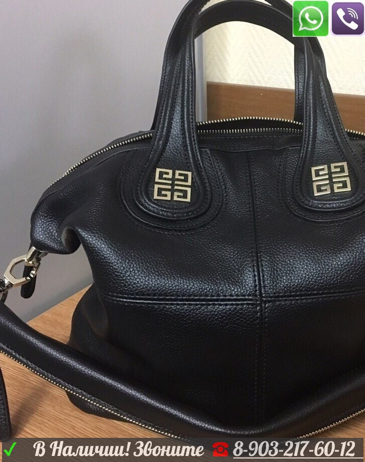 Черная Живанши Сумка Givenchy Nightingale Tote