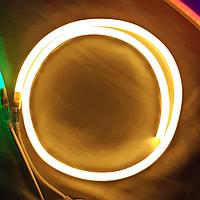 Декоративная подсветка "Флекс Неон" 15*15 мм - бухта 100 метров, 12 000 диодов, тёплый свет
