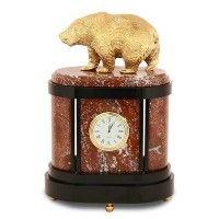 Часы из натурального камня с бронзовым литьем "Медведь" 113068 - фото 8 - id-p80870197